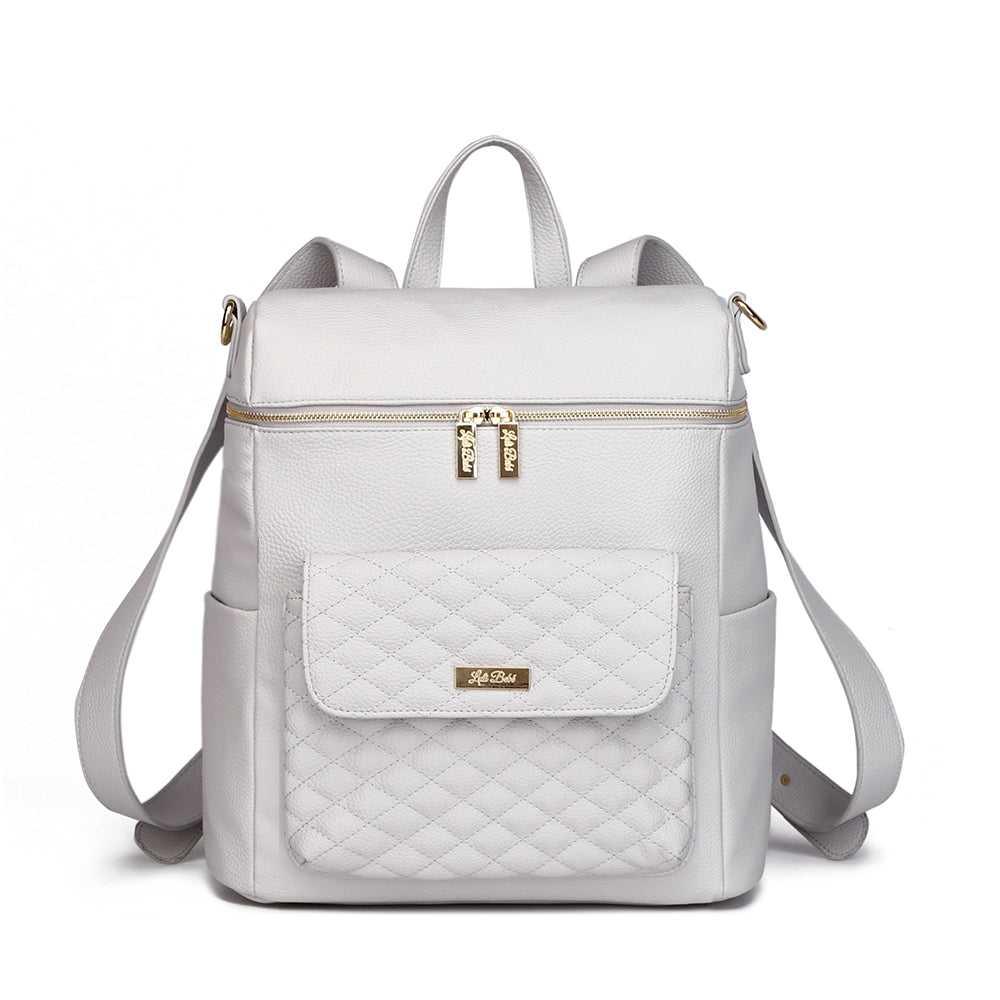 Signature Diaper Bag Stone Grey Luli Bebe