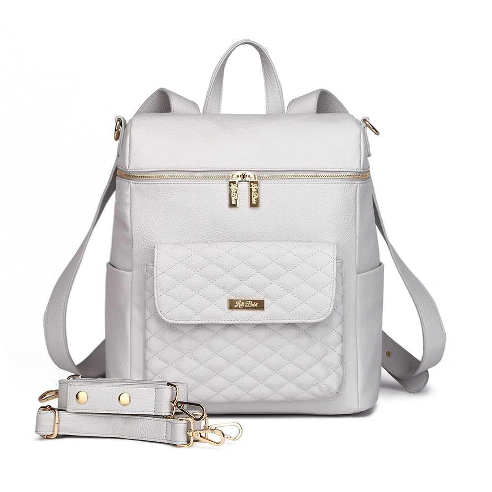Signature Diaper Bag Stone Grey Luli Bebe