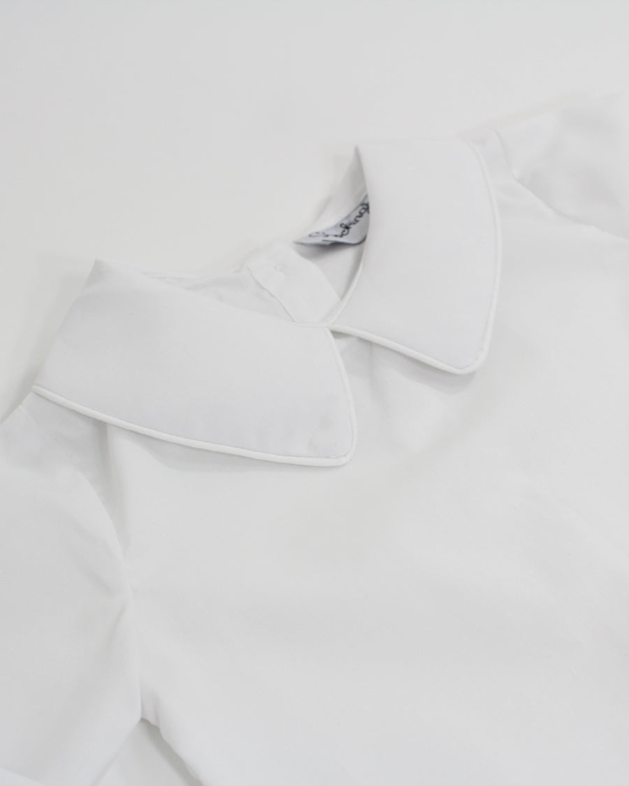 Boys Peter Pan Collar Short Sleeve Shirt Smockingbird
