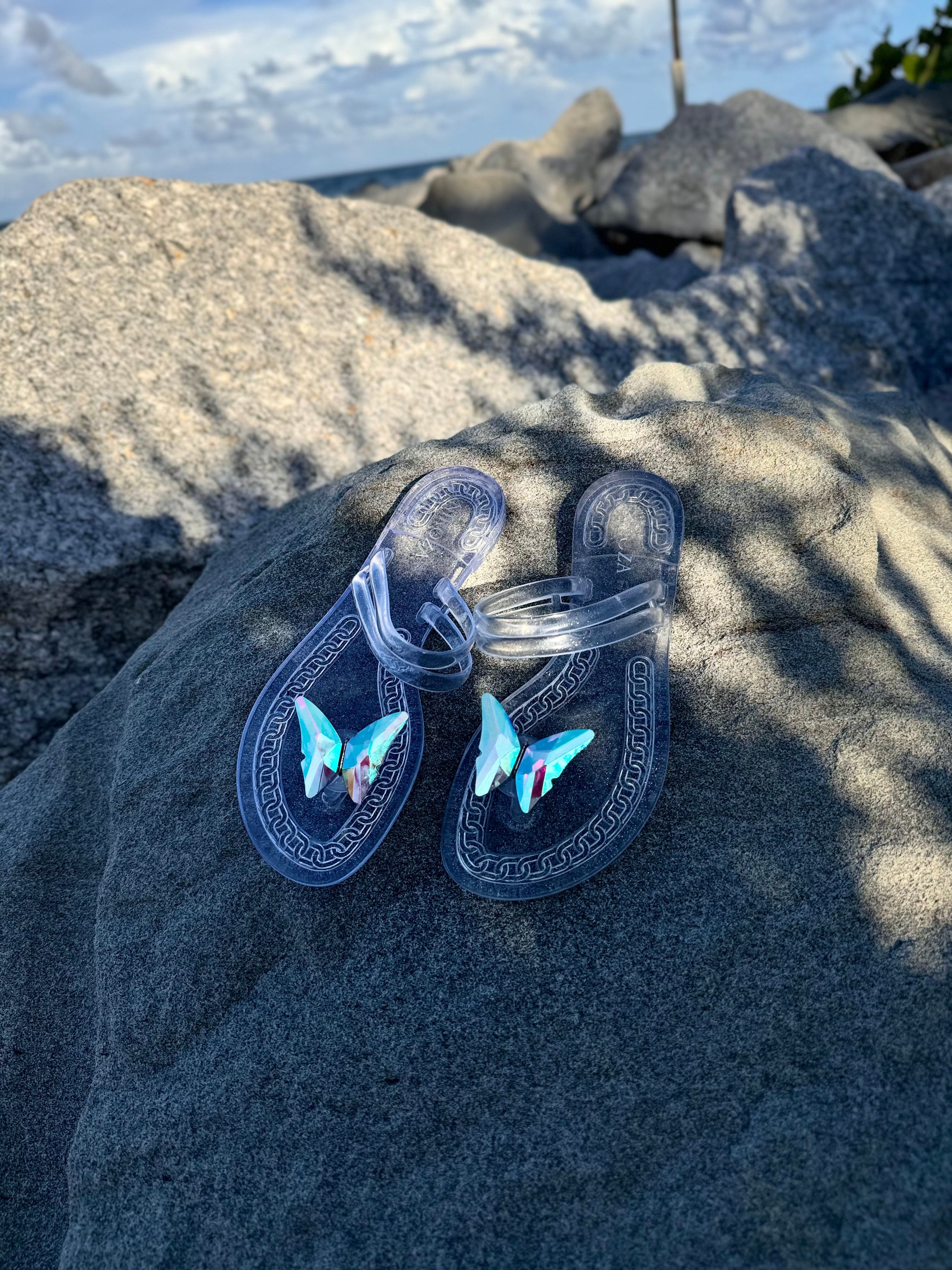 NINA Clear gel beach sandals NIKOZA