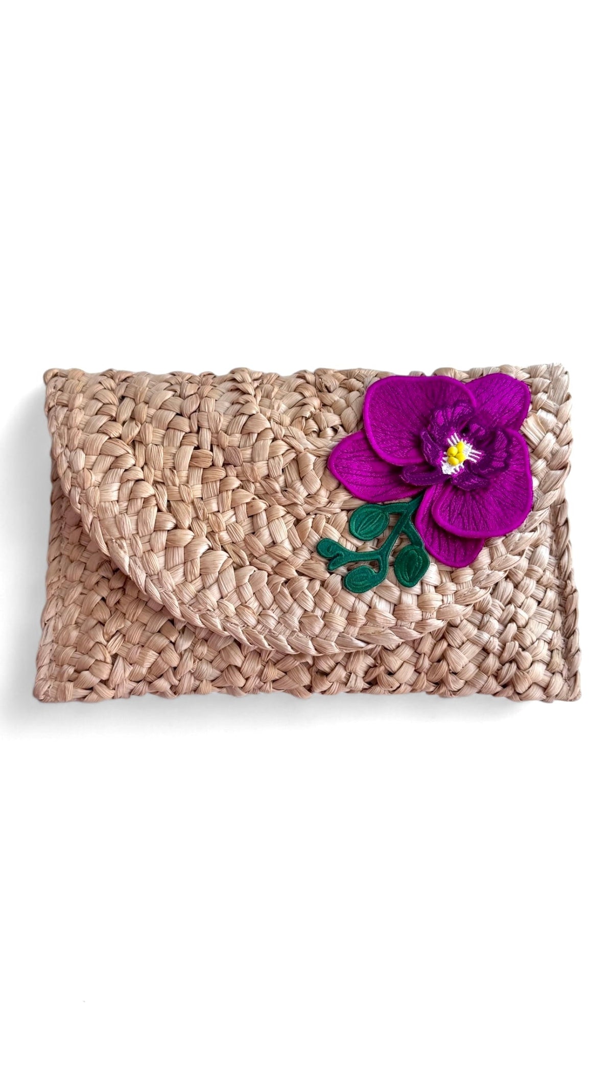 Karla Straw Clutch