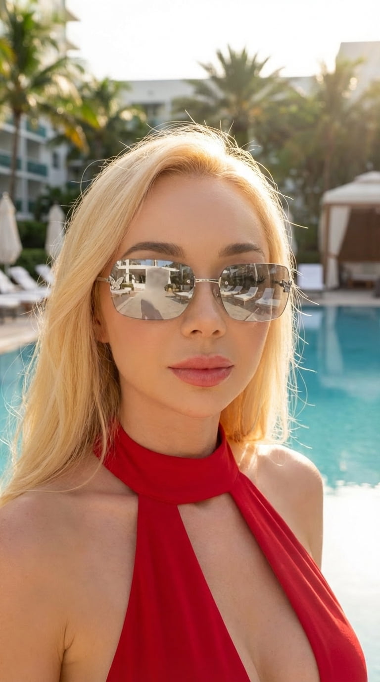Papillon Blue Sunglasses