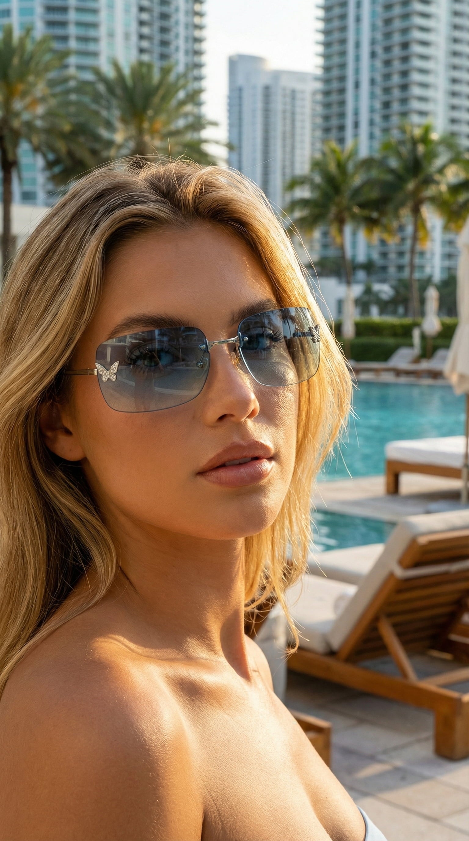 Papillon Purple Sunglasses
