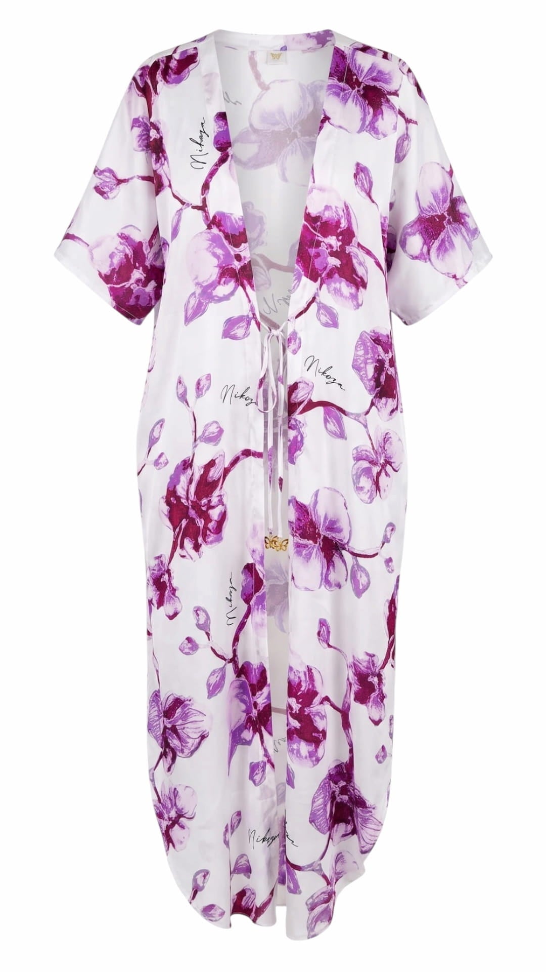 Miranda long cover up 100% Silk Satin