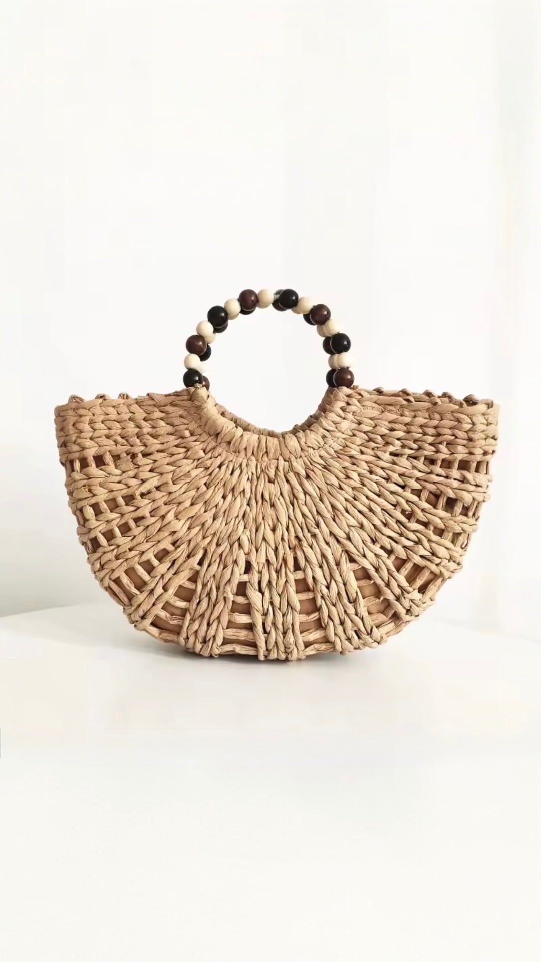 Julia Natural Straw Beach Bag