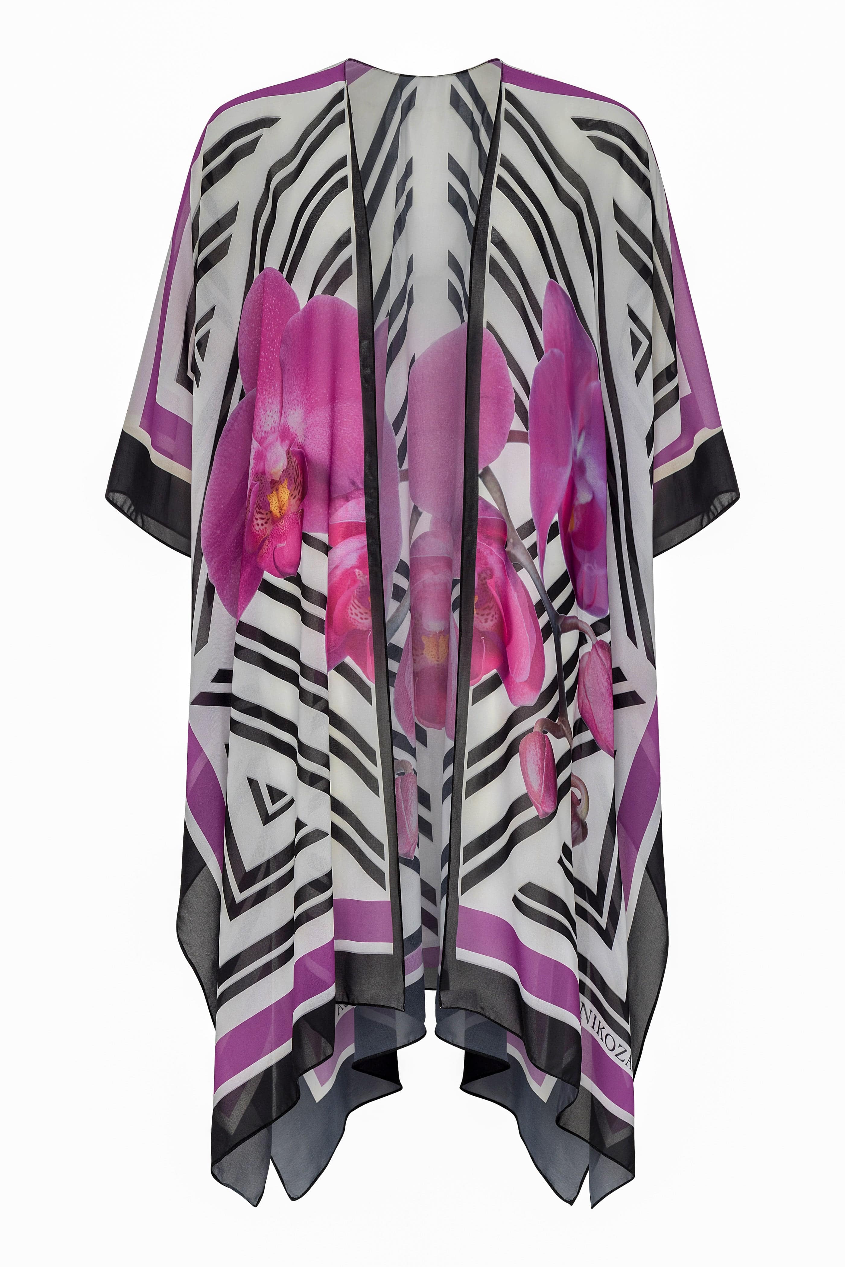 Phalaenopsis Tunic-100% Silk NIKOZA