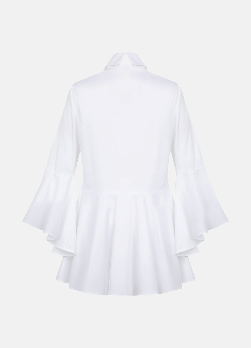 Sesta Italian Design White Gabardine Shirt ETNA