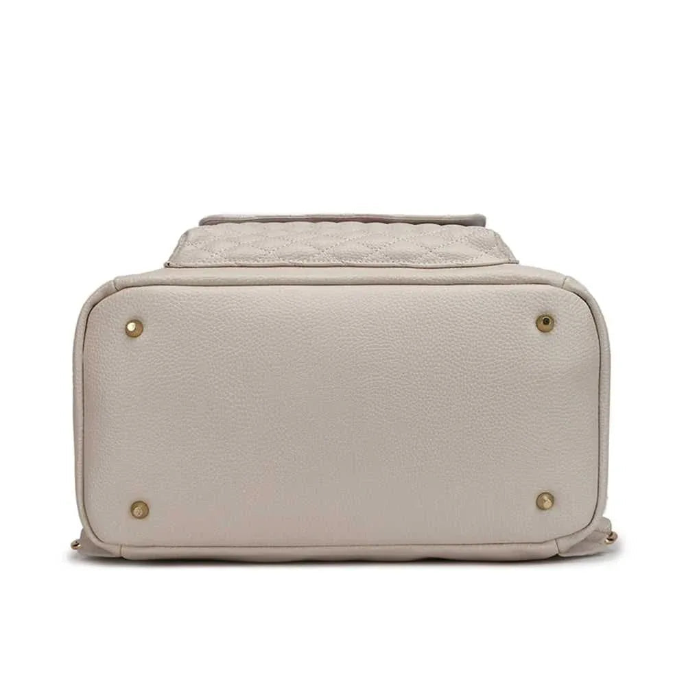 Signature Diaper Bag Pearl White Luli Bebe