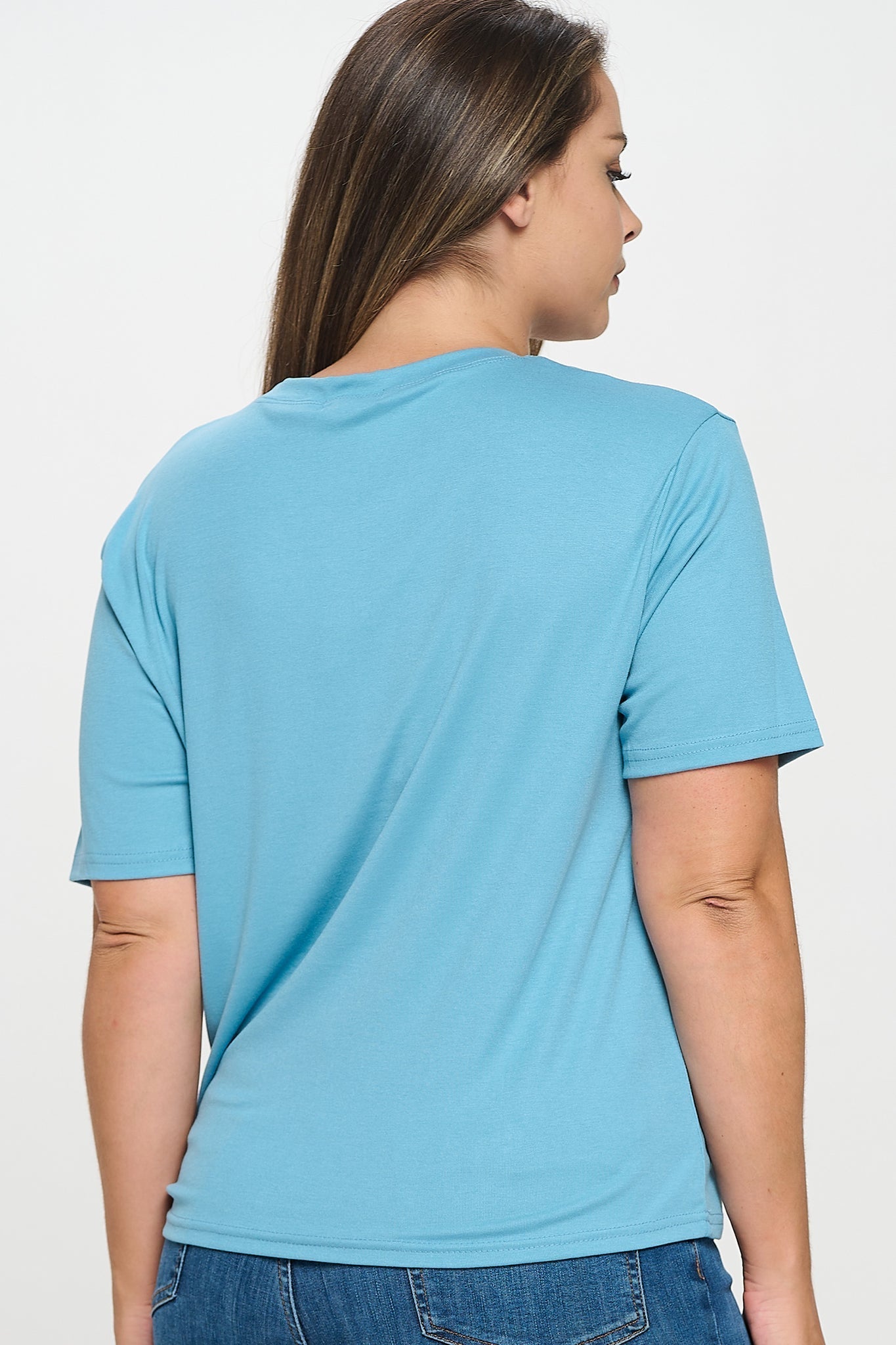 Rhinestone Embellished T-Shirt Bella Moda Latina