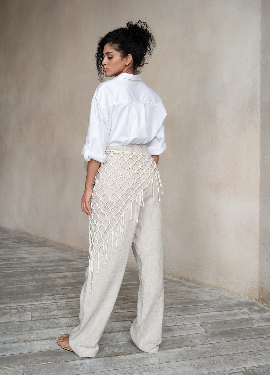 Terza Oversized Rolling-up White Cotton Shirt ETNA