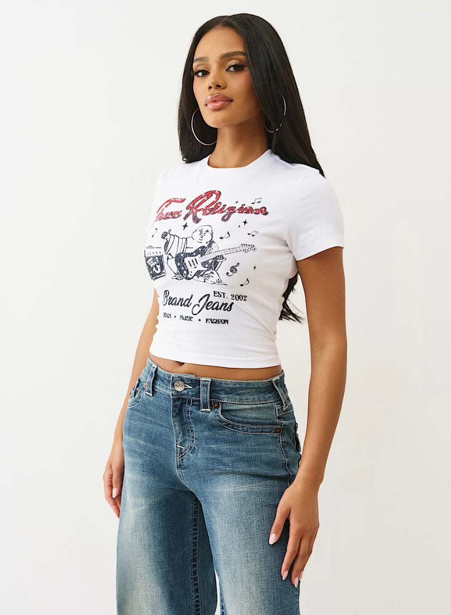 CRYSTAL BUDDHA BABY TEE Bella Moda Latina