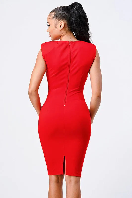 Fishnet Bodycon Midi Dress Bella Moda Latina