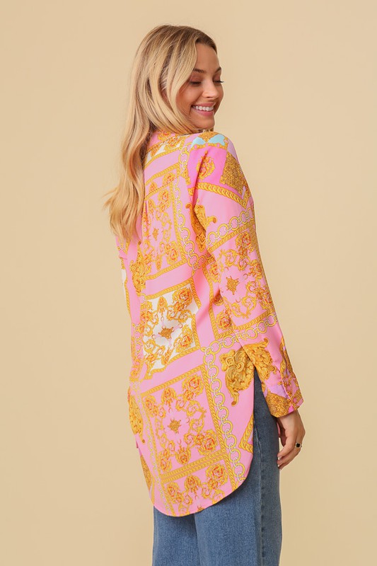 Chiffon Print Blouse Bella Moda Latina