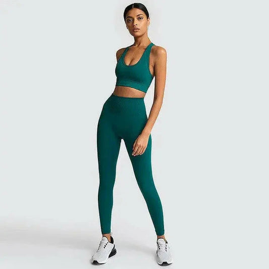 High Waist Yoga Fitness Set - LUXLIFE BRANDS