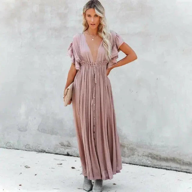 Embroidered Beach Tunic Beach Cover Up Sarong - LUXLIFE BRANDS