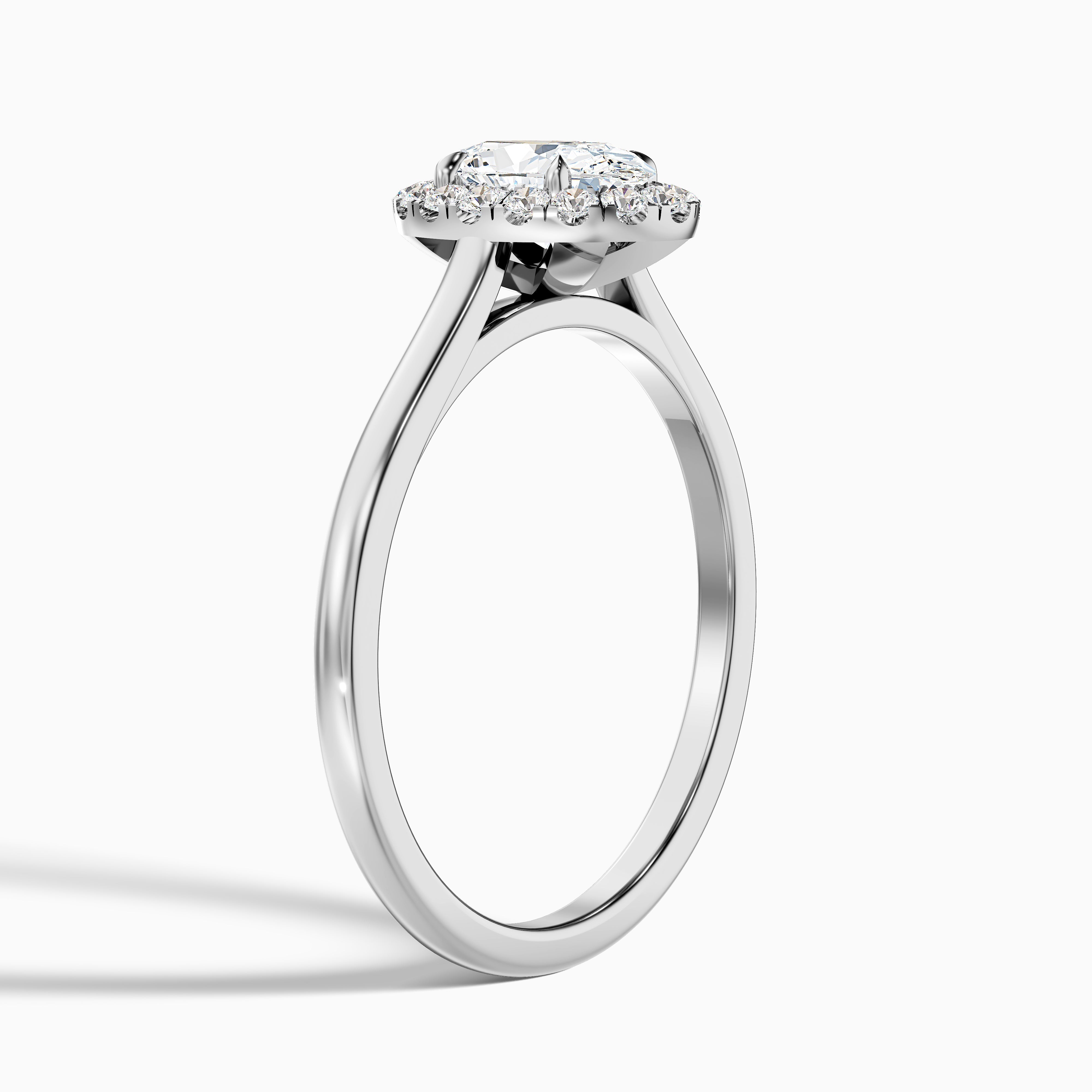 Sofia 2.5 Carat Oval Halo Moissanite Diamond Ring in 10k Rose Gold