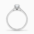 Love 4.5 Carat Oval Solitaire Moissanite Diamond Ring in Platinum