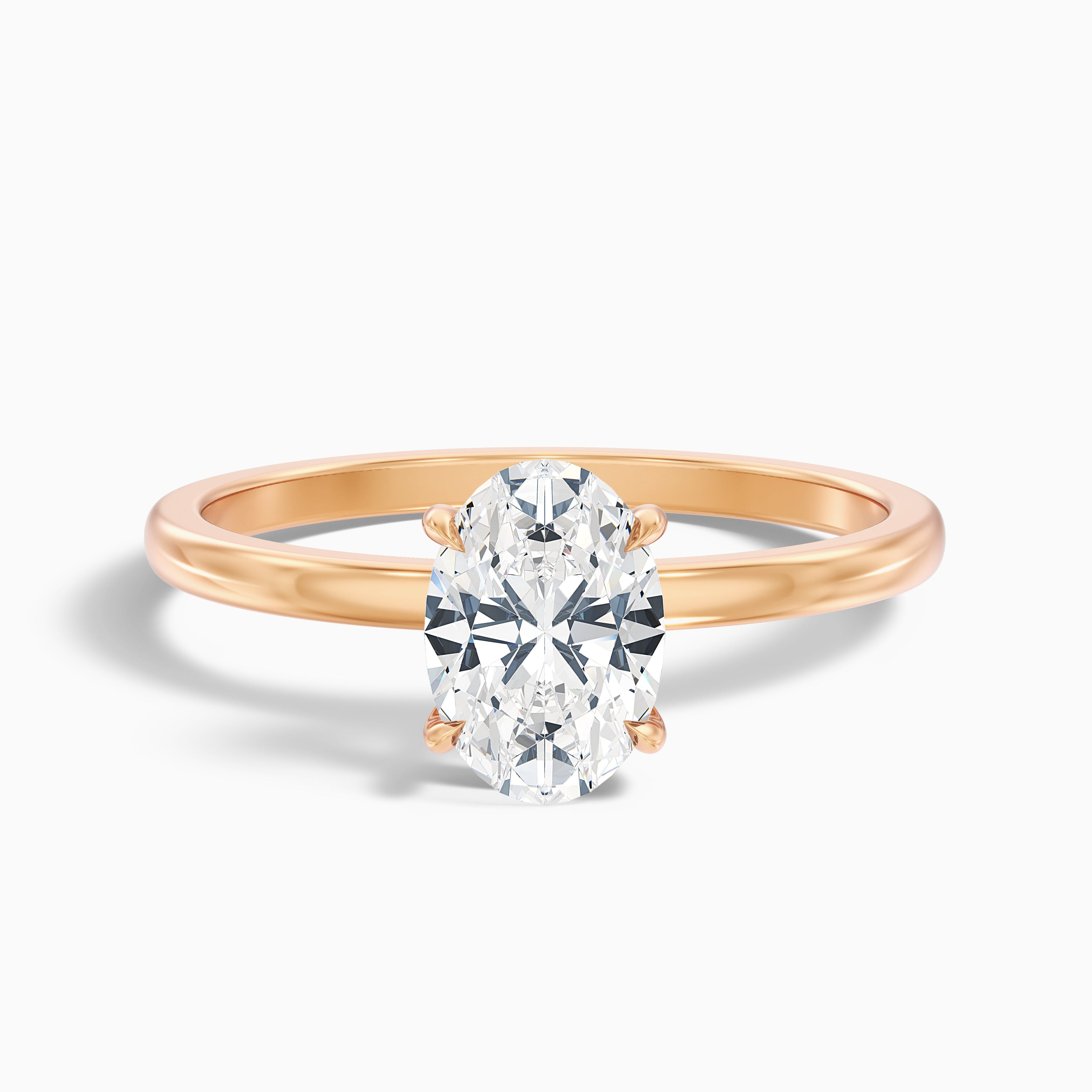 Jade 5.5 Carat Oval Cut Solitaire Moissanite Diamond Ring in Platinum