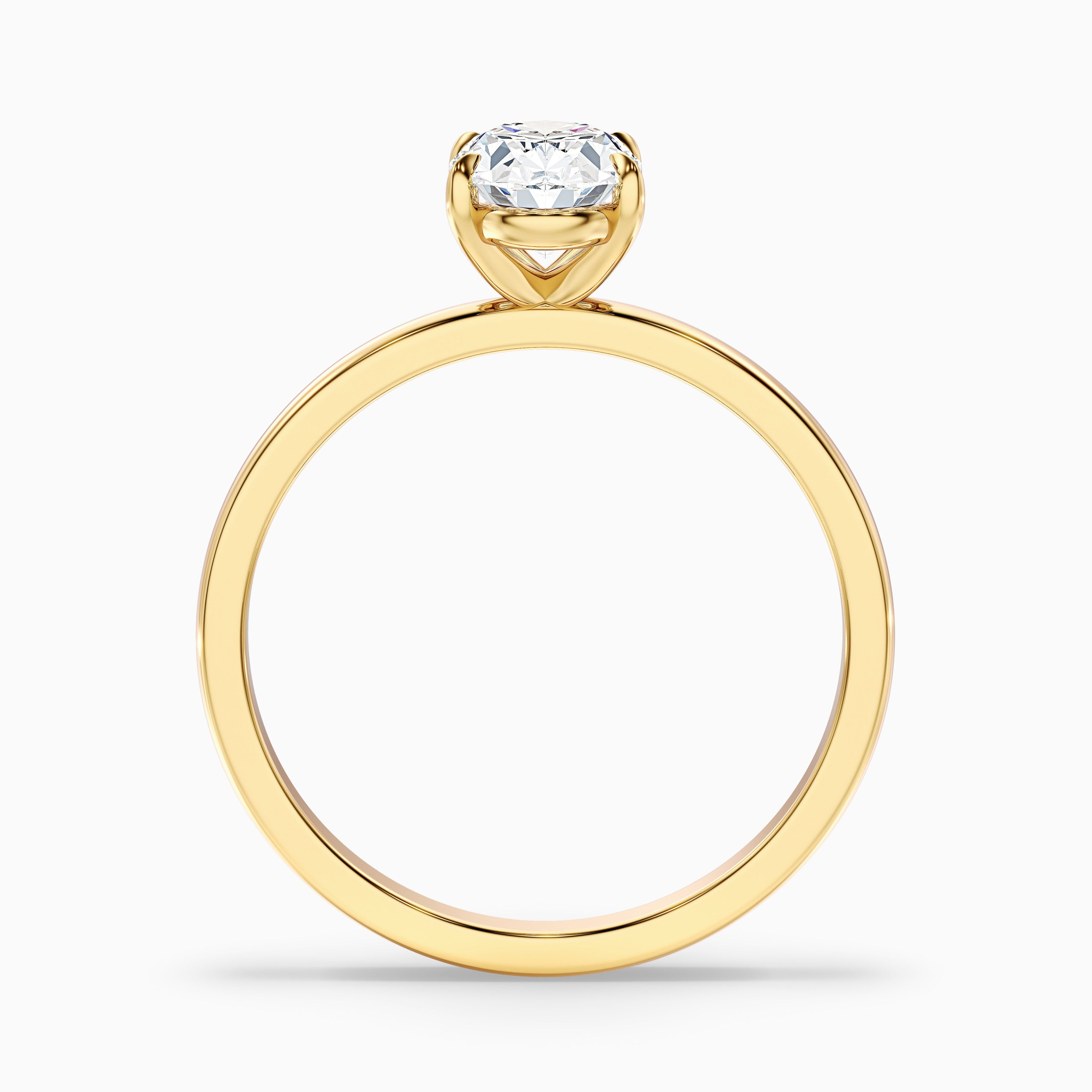 Jade 5.5 Carat Oval Cut Solitaire Moissanite Diamond Ring in Platinum