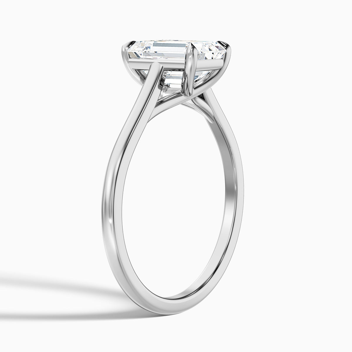 Hana 1.5 Carat Emerald Cut Solitaire Lab Grown Diamond Ring in 14k Yellow Gold