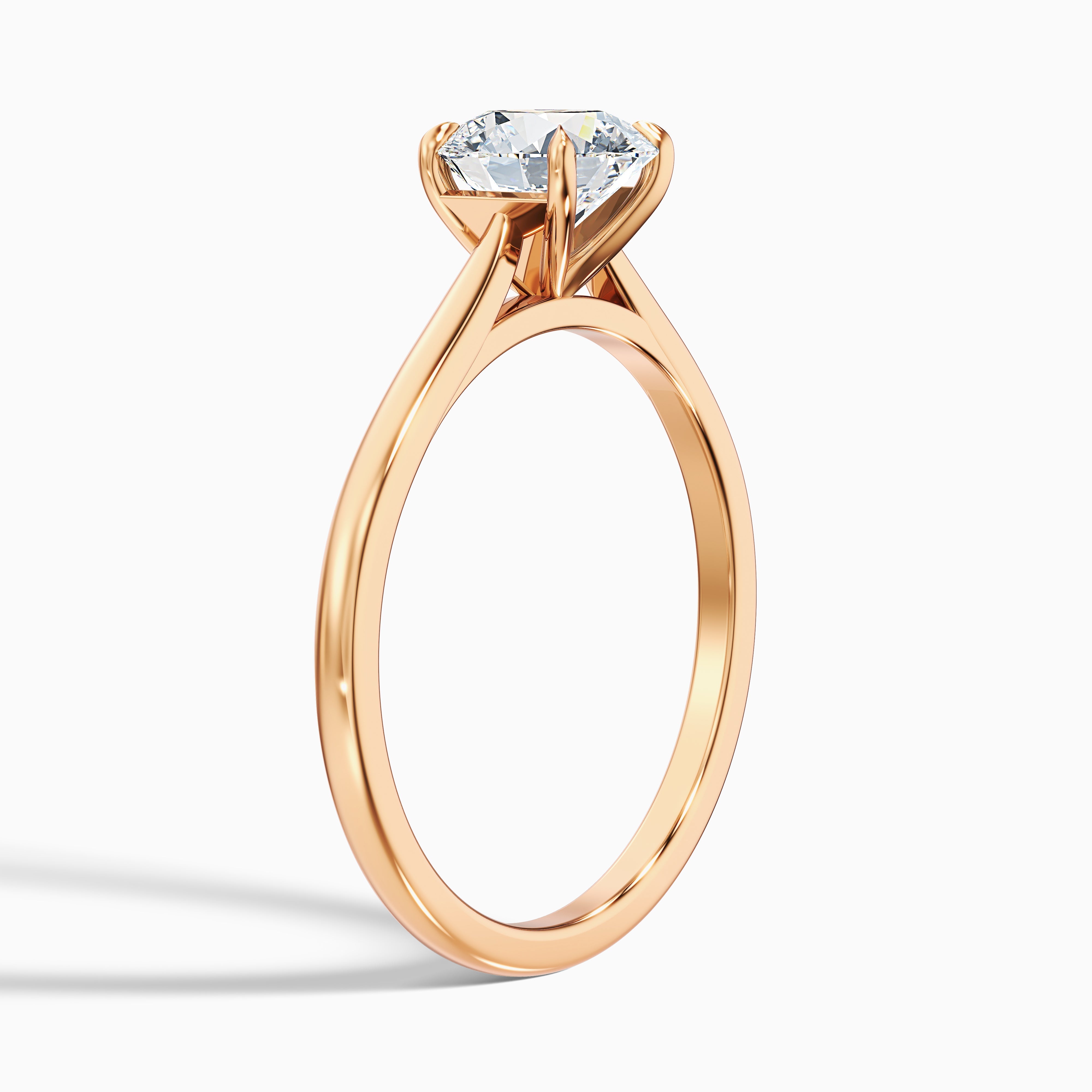 Iara 4.5 Carat Round Solitaire Moissanite Engagement Ring in Platinum