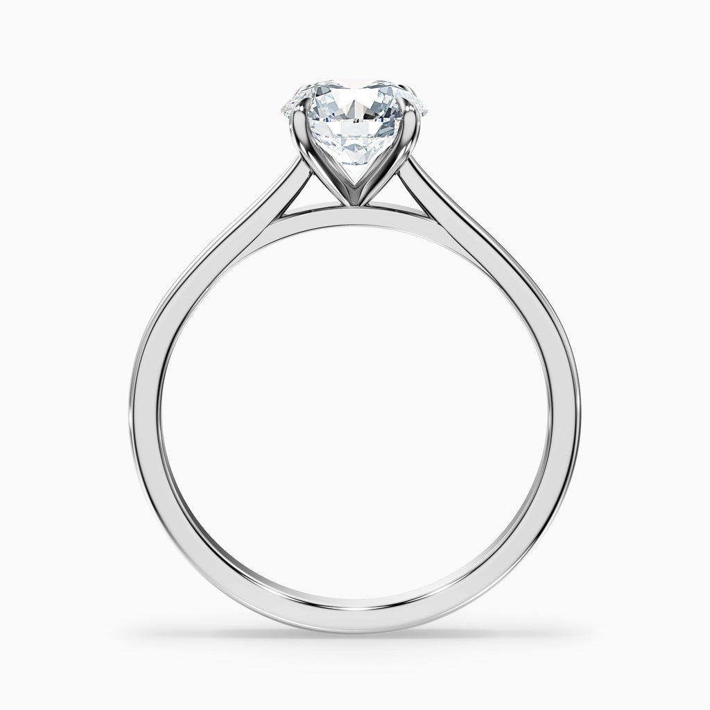 Iara 5.5 Carat Round Solitaire Moissanite Engagement Ring in 10k Yellow Gold