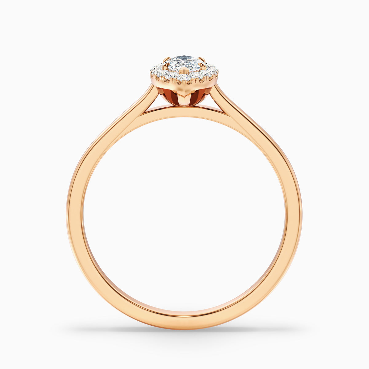 Lena 5.5 Carat Marquise Halo Moissanite Engagement Ring in 10k Yellow Gold