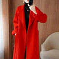 100% Wool Autumn/Winter Cashmere Coat with Belt - Luxlife Brands