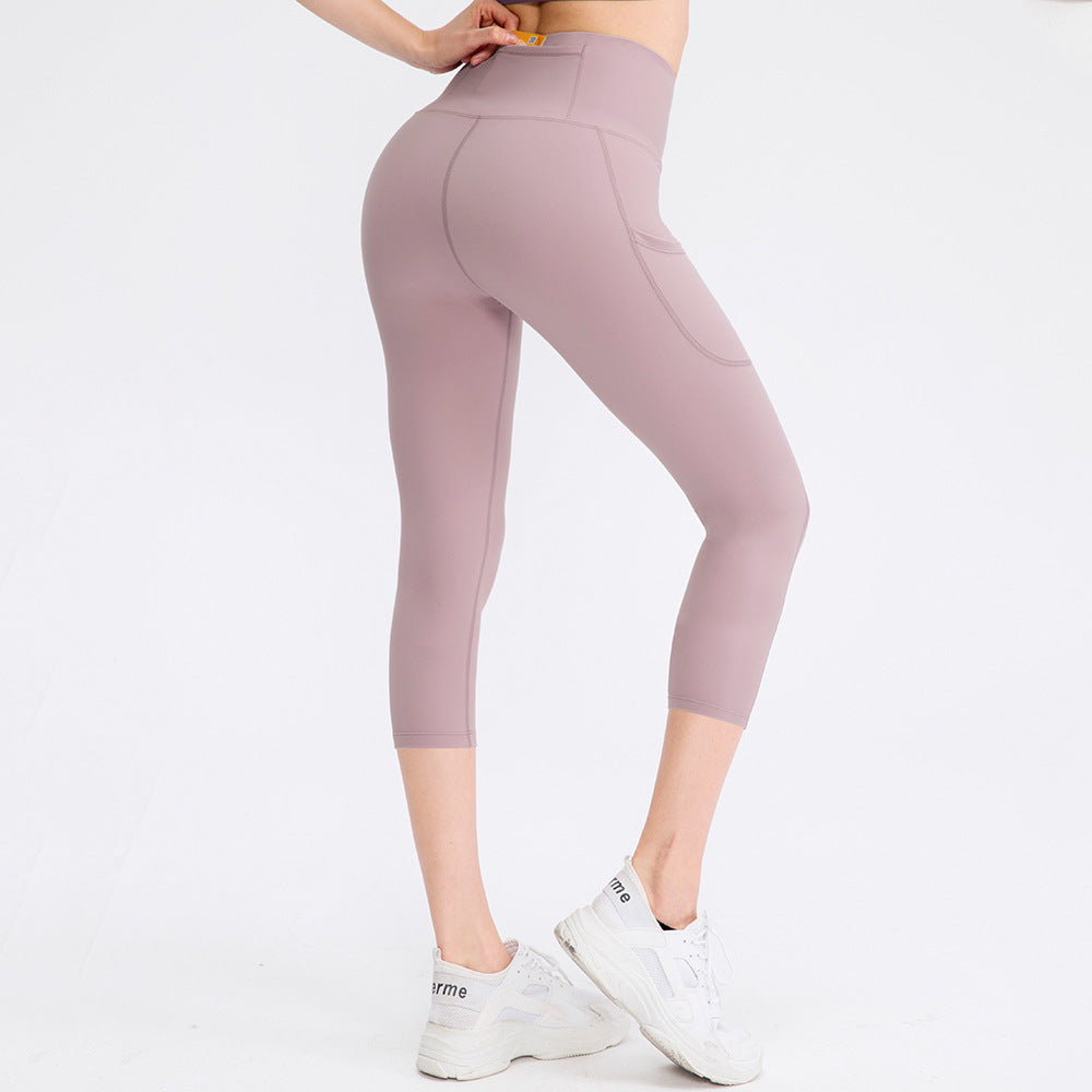 Pants Pocket Women Stretch Skinny Hip Raise Fitness Running Workout Pant Bella Mia