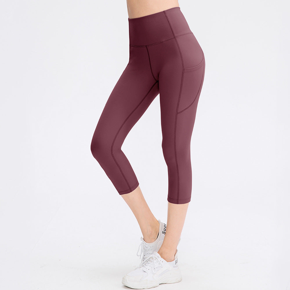 Pants Pocket Women Stretch Skinny Hip Raise Fitness Running Workout Pant Bella Mia