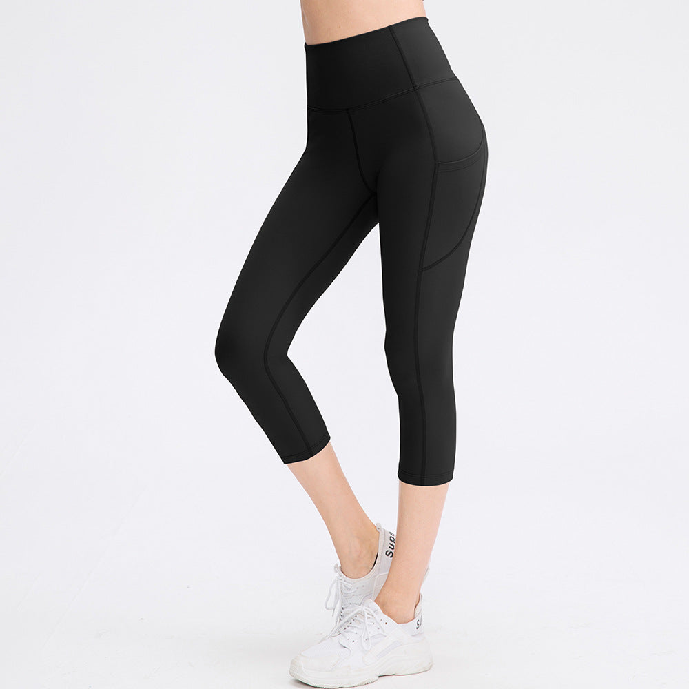 Pants Pocket Women Stretch Skinny Hip Raise Fitness Running Workout Pant Bella Mia