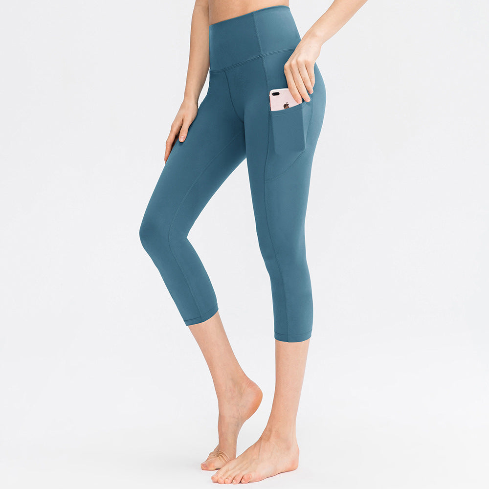 Pants Pocket Women Stretch Skinny Hip Raise Fitness Running Workout Pant Bella Mia