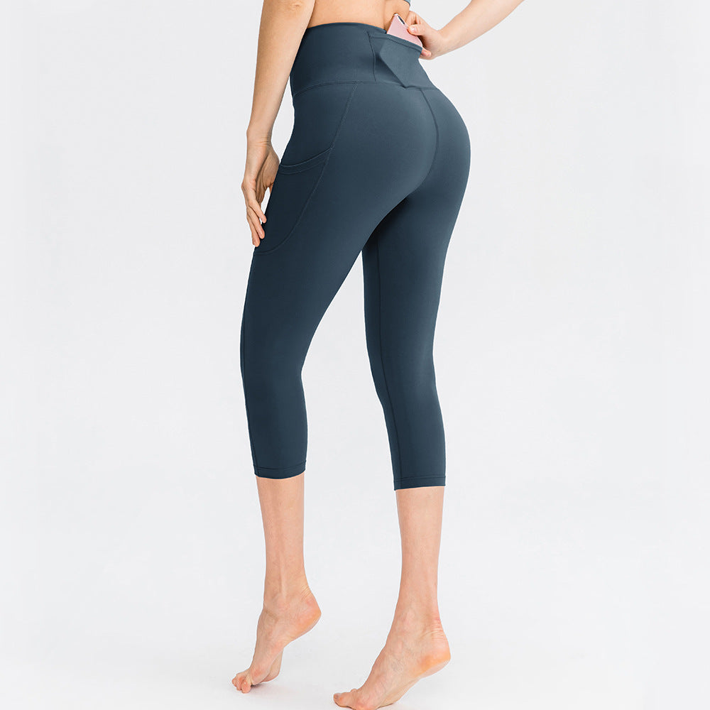 Pants Pocket Women Stretch Skinny Hip Raise Fitness Running Workout Pant Bella Mia