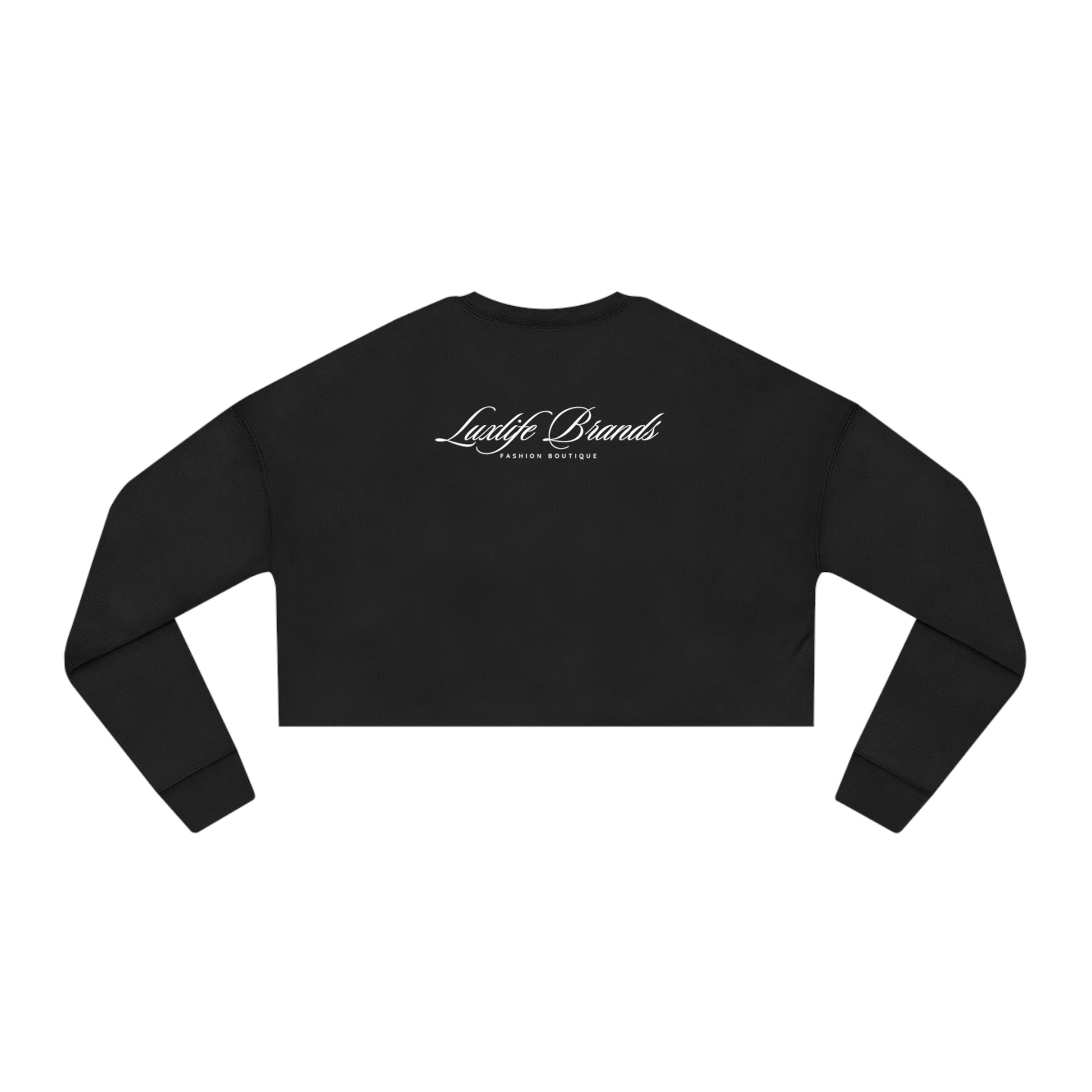 LUXWOMAN Breathable Fleece Cropped Sweatshirt Printify