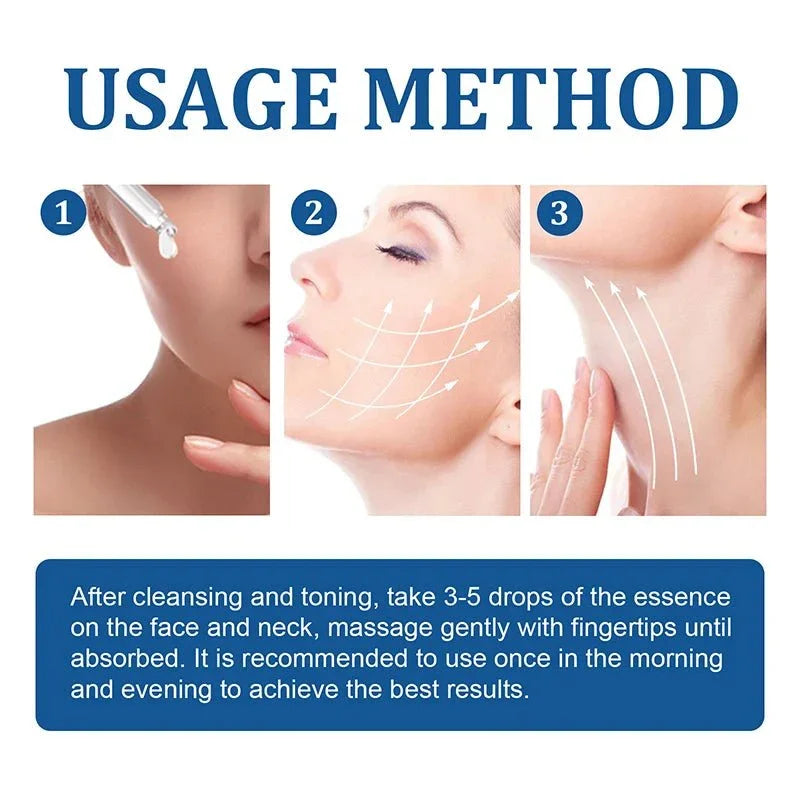 100ML Hyaluronic Acid Moisturizing Serum Face Essence Shrink Pores Brightening Lifting Facial Serum Skin Care - Luxlife Brands