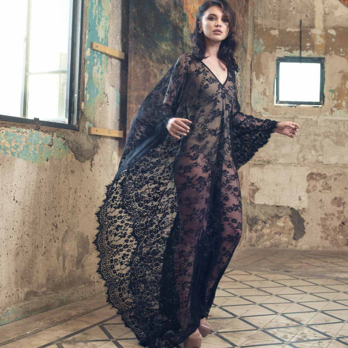 Eyelash Lace Super Loose Robe Bikini Cover Bella Mia