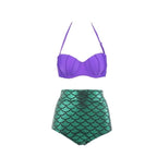 Arrival Split Swimsuit Bikini Ladies Bronzing Hard Bag Shell Mermaid High Waist Swimsuit Bella Mia