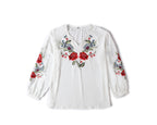 Loose Design Shirt Women Autumn Women Clothing Embroidered Shirt Bella Mia