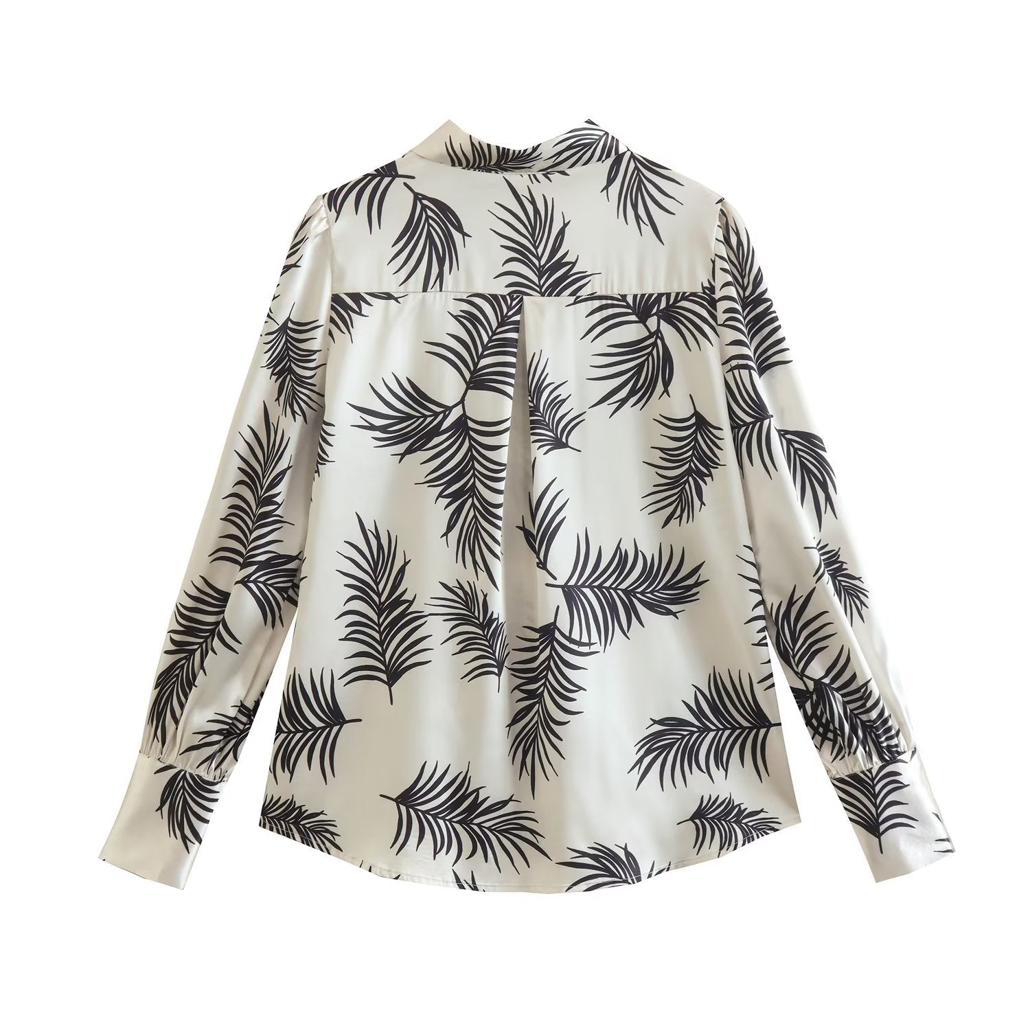 Loose Long Sleeve Tropical Print Shirt Top Bella Mia