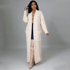 Autumn Winter Women Clothing Sexy Casual Long Sleeve Long Sweater Coat Bella Mia