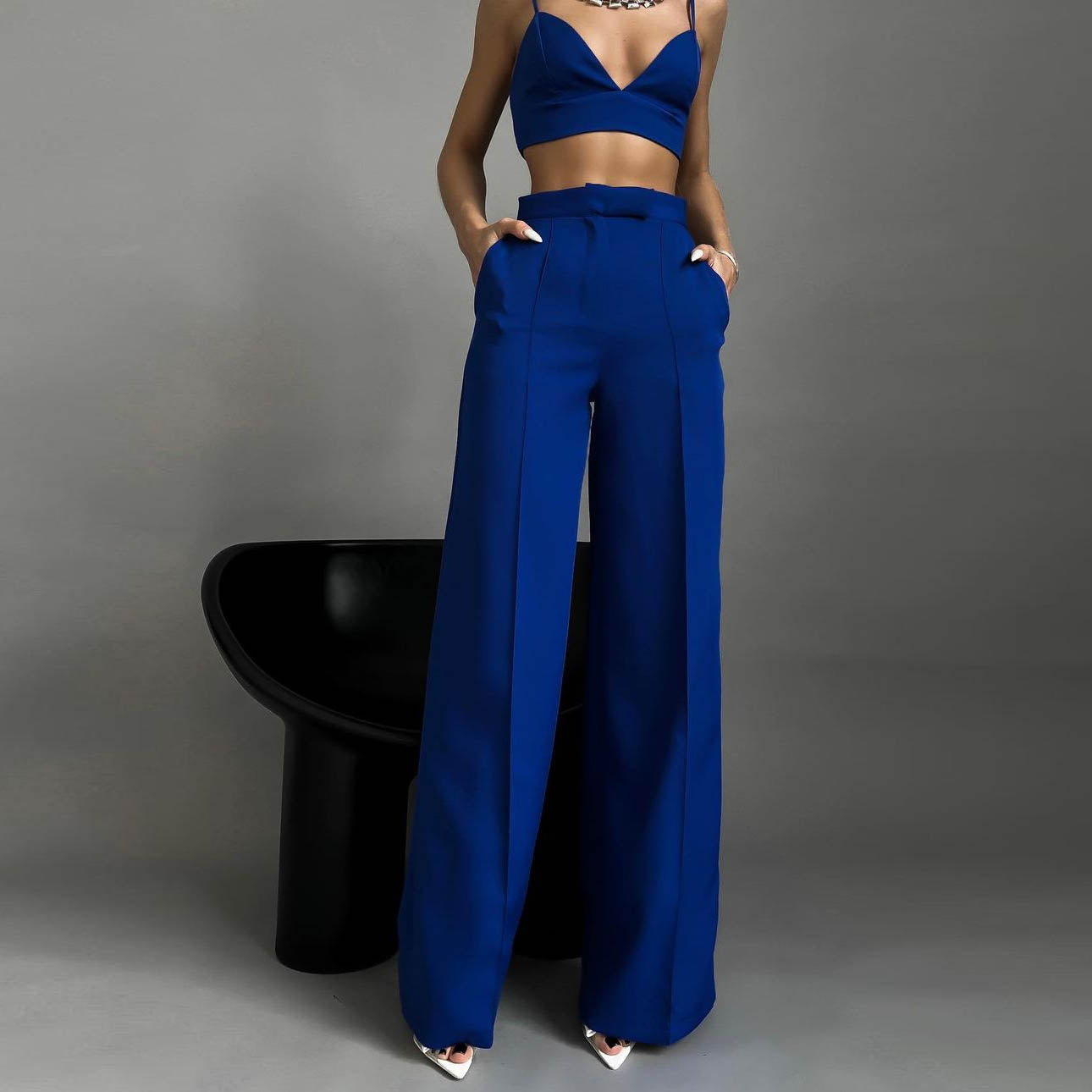 Blazer Suit Set Vest Straight Trousers Three Piece Set Autumn Winter Women Office Set Bella Mia