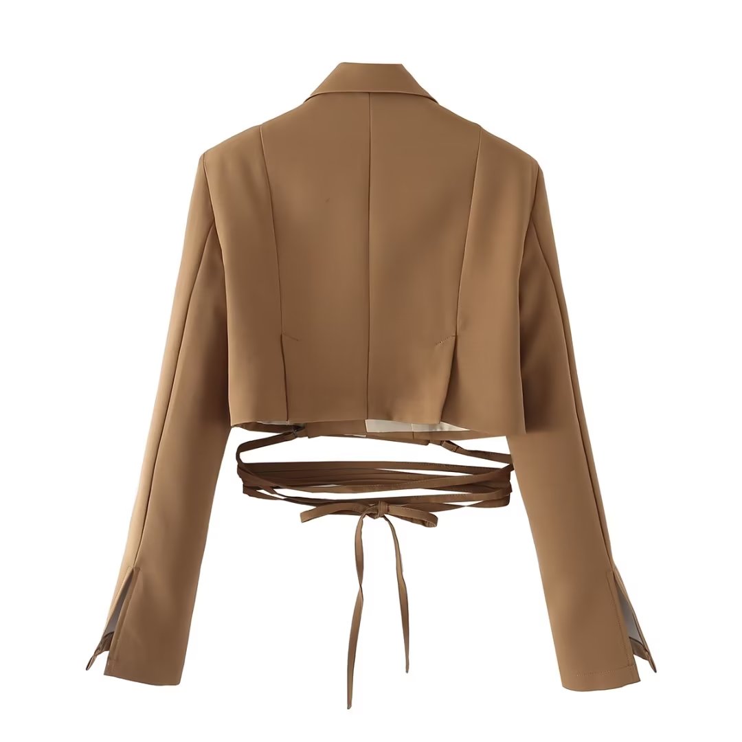 Autumn Lace Blazer Work Short Long Sleeve Small Bella Mia