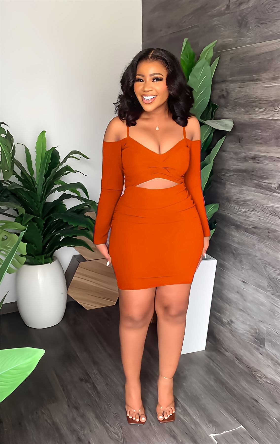 Sexy Slim Fit All Match Off The Shoulder Strap Mini Sheath Dress Bella Mia