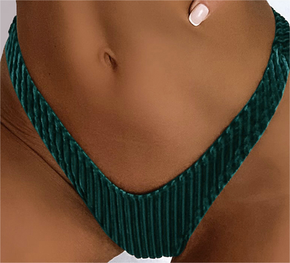 Bikinx Velvet High Cut Bikini Panty Bella Mia