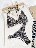 Outer Single Swimsuit Split Swimsuit Sexy Swimsuit Leopard Print Bikini Bella Mia
