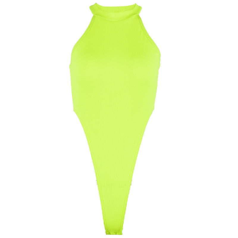 Popular Autumn Sexy Slim-fit All-match Sleeveless Leotard Bella Mia