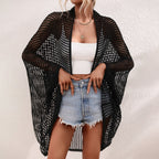 Summer Spring Summer Hollow Out Beach Seaside Vacation Knitted Blouse Women Knitwear Bella Mia