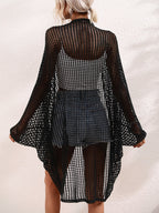 Summer Spring Summer Hollow Out Beach Seaside Vacation Knitted Blouse Women Knitwear Bella Mia
