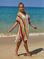 Summer Beach Cover up Cutout Knitted Tassel Holiday Bikini Cover Women Bella Mia