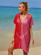 Summer Cover up Cutout Knitted Tassel Holiday Bikini Cover Women Bella Mia